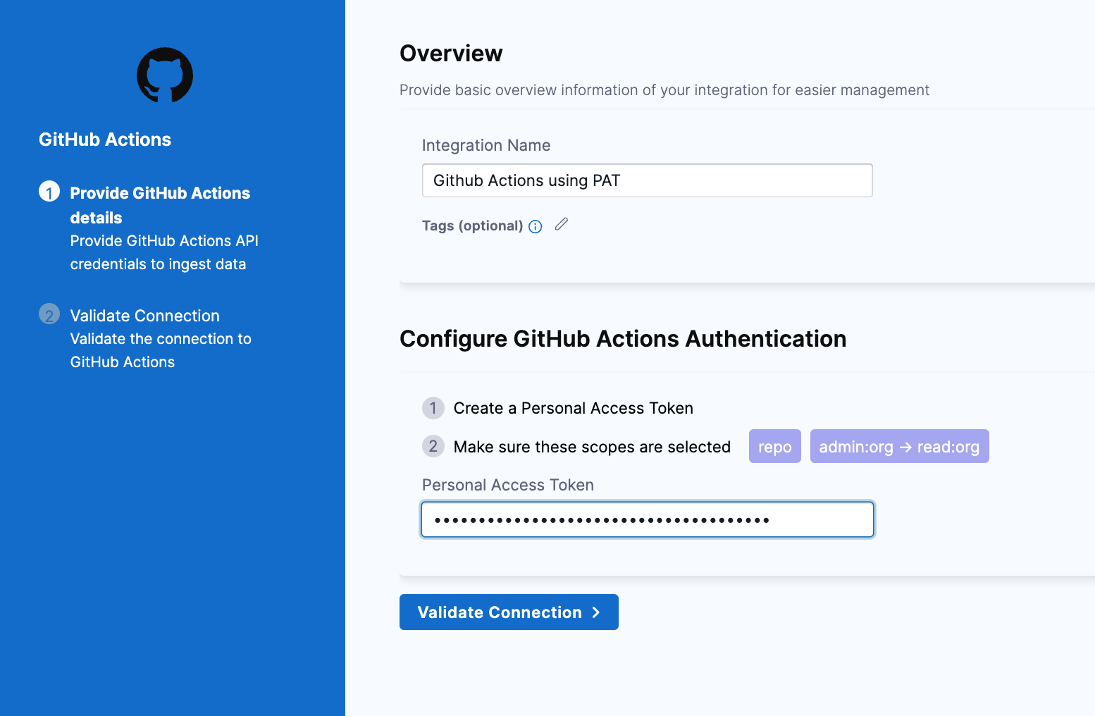 Validate Connection