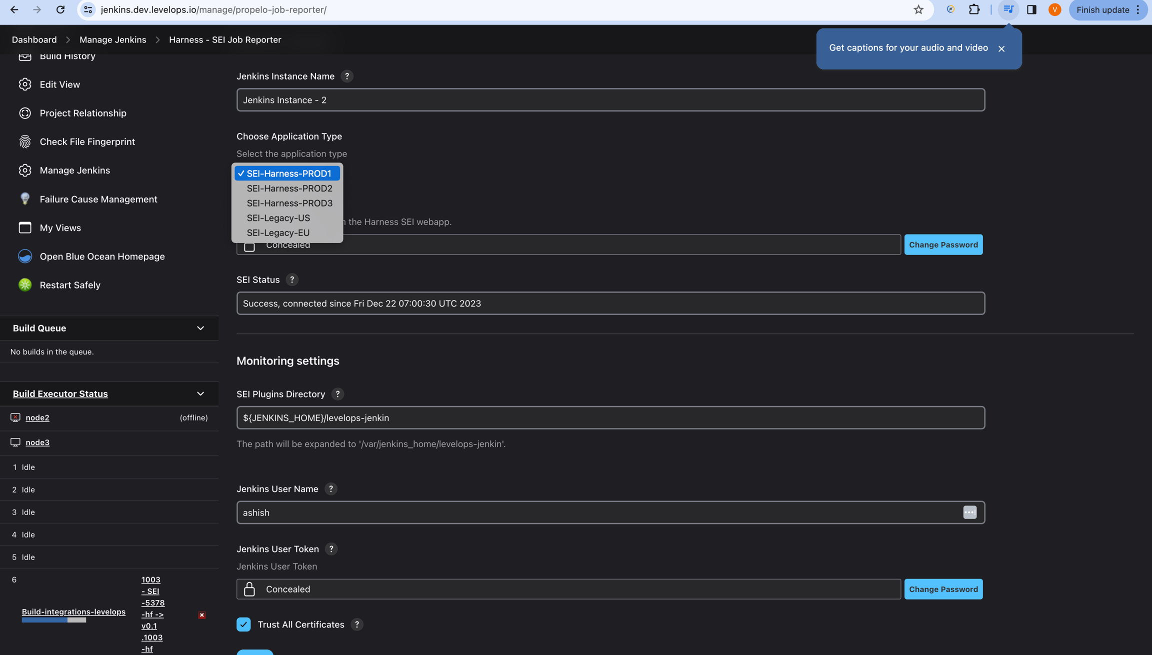 System Status